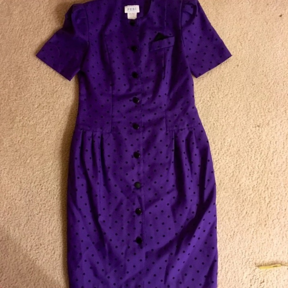 Peri Petites Polka Dot Dress